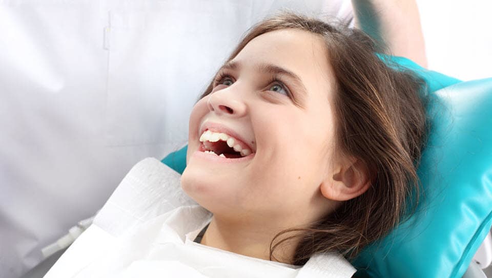 Child in dental chair